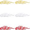 Flame Pattern Waterproof PVC Car Sticker Decals DIY-FH0001-15-1