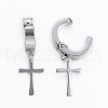 Tarnish Resistant 304 Stainless Steel Clip-on Earrings EJEW-H351-17P-2