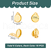 Brass Clip-on Earring Settings KK-PH0035-28-2