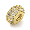 Rack Rack Plating Brass Micro Pave Cubic Zirconia Beads KK-B091-03-3