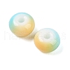 Opaque Spray Painted Glass Beads X1-GLAA-G118-01-3