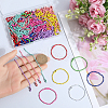 SOFPLATE 150Pcs 10 Colors Spray Painted Iron Ball Chains CH-SP0001-02-3