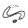 Yoga Chakra Jewelry NJEW-P241-B-2