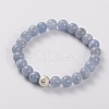 Natural Quartz(Dyed) Stretch Bracelets BJEW-JB01699-05-1