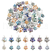 56Pcs 14 Style Copper Wired Electroplate Glass Charms PALLOY-AB00227-1