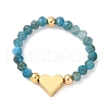 Natural Apatite Rings RJEW-TA00199-02-2