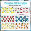 Gorgecraft 6 Sheets 6 Styles Iron On Transfer Film DIY-GF0008-67-2