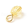 Faceted Transparent Acrylic Charms PALLOY-JF01601-02-5