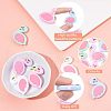 CHGCRAFT 10Pcs 5 Colors Food Grade Eco-Friendly Silicone Focal Beads SIL-CA0001-21-4