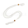 Braided Waxed Cord Empty Macrame Pouch Slider Necklace Making FIND-C061-01H-3