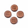 Laser Engraved Wood Beads WOOD-S053-53B-1