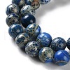 Dyed Natural Regalite/Imperial Jasper/Sea Sediment Jasper Beads Strands G-B124-C01-05-4