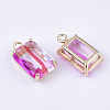 Transparent Glass Pendants GLAA-T007-20C-2