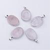 Natural Rose Quartz Massage Pendants G-R413-12-1