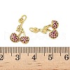 Brass Micro Pave Cubic Zirconia Pendants KK-K293-50G-3