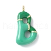 Brass Enamel Pendants KK-E093-03G-B-01-1