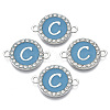 Alloy Enamel Links Connectors ENAM-TAC0003-01S-06C-2