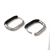 304 Stainless Steel & Enamel Hoop Earrings for Women EJEW-S237-14P-D-2
