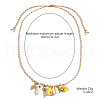Summer Beach Porcelain Fish & Natural Cowrie Shell Pendant Cotton Cord Adjustable Necklaces FS-WG63638-03-4