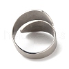 Dandelion 304 Stainless Steel Enamel Open Cuff Rings RJEW-S415-06P-4
