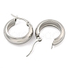 Tarnish Resistant 202 Stainless Steel Hoop Earrings EJEW-H003-38P-02-2