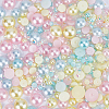 Resin Rhinestone and ABS Cabochons Sets RESI-WH0029-51B-1