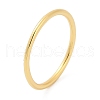 Simple Brass Finger Rings for Women RJEW-G343-12G-4