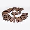 Electroplated Natural & Dyed Agate Bead Strands G-N0169-001A-1