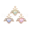 Alloy Glass Pendants PALLOY-N176-70KCG-1