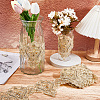 3 Yards Polyester Embroidery Flower Ribbon OCOR-WH20001-86B-4