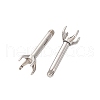 304 Stainless Steel Stud Earring Findings STAS-B091-02C-03P-2