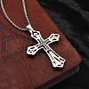 304 Stainless Steel Pendant Necklaces NJEW-H058-04P-3
