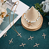 Beebeecraft 10Pcs Brass Clear Cubic Zirconia Pendants KK-BBC0015-95-4