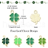 20Pcs 4 Styles Rack Plating Alloy Enamel Pendants FIND-YW0004-75-2