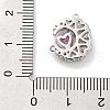 Brass Micro Pave Cubic Zirconia Pendants ZIRC-L104-007P-3
