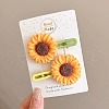 Sunflower Alloy Alligator Hair Clips PW-WG524DA-01-1