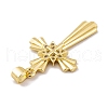 Rack Plating Brass Micro Pave Clear Cubic Zirconia Pendants KK-K367-17G-2