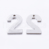 Tarnish Resistant 201 Stainless Steel Pendants STAS-F128-01P-2-1-2