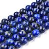 Natural Lapis Lazuli Beads Strands X-G-E465-8mm-01-4
