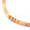 Mini Natural Crazy Agate Beaded Stretch Bracelets BJEW-JB07669-03-5