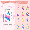  72Pcs 12 Colors Handmade Polymer Clay Charms CLAY-NB0001-66-2