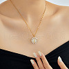 Simple Style Brass Clear Cubic Zirconia Evil Eye Virgin Mary Pendant Necklaces for Daily Wear SJ0558-2-1