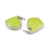 Brass Enamel Stud Earrings EJEW-Q391-01P-01-2