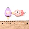 Opaque Resin Pendants CRES-D313-06P-3