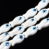 Handmade Porcelain Ceramic Beads Strands PORC-T006-03N-1