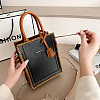 DIY Rectangle PU Leather Knitting Crochet Bags GN-TAC0003-08C-7