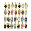 Natural & Synthetic Gemstone Pendant KK-F887-02G-1