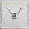 Brass Initial Pendant Necklaces for Women FS-WG8E27F-28-1