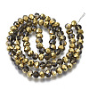 Electroplate Transparent Glass Beads Strands EGLA-A034-T8mm-N20-2