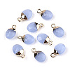 Faceted Glass Charms GLAA-N040-007B-1